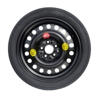 Set - Notrad MINI CABRIO III R17 5x112x66,5 + SCHLÜSSEL + WAGENHEBER + HÜLLE FÜR DEN WAGENHEBER