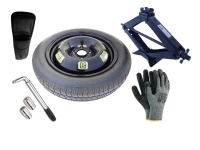 Set - Notrad KIA RIO III R17 4x100x54,1 + SCHLÜSSEL + WAGENHEBER + HÜLLE FÜR DEN WAGENHEBER