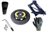 Set - Notrad MG ZS II R16 5x112x57,1 + SCHLÜSSEL + WAGENHEBER + HÜLLE FÜR DEN WAGENHEBER