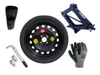 Set - Notrad OPEL ADAM R16 4x100x56,6 + SCHLÜSSEL + WAGENHEBER + HÜLLE FÜR DEN WAGENHEBER