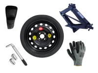 Set - Notrad SEAT Mii R16 4x100x57,1 + SCHLÜSSEL + WAGENHEBER + HÜLLE FÜR DEN WAGENHEBER